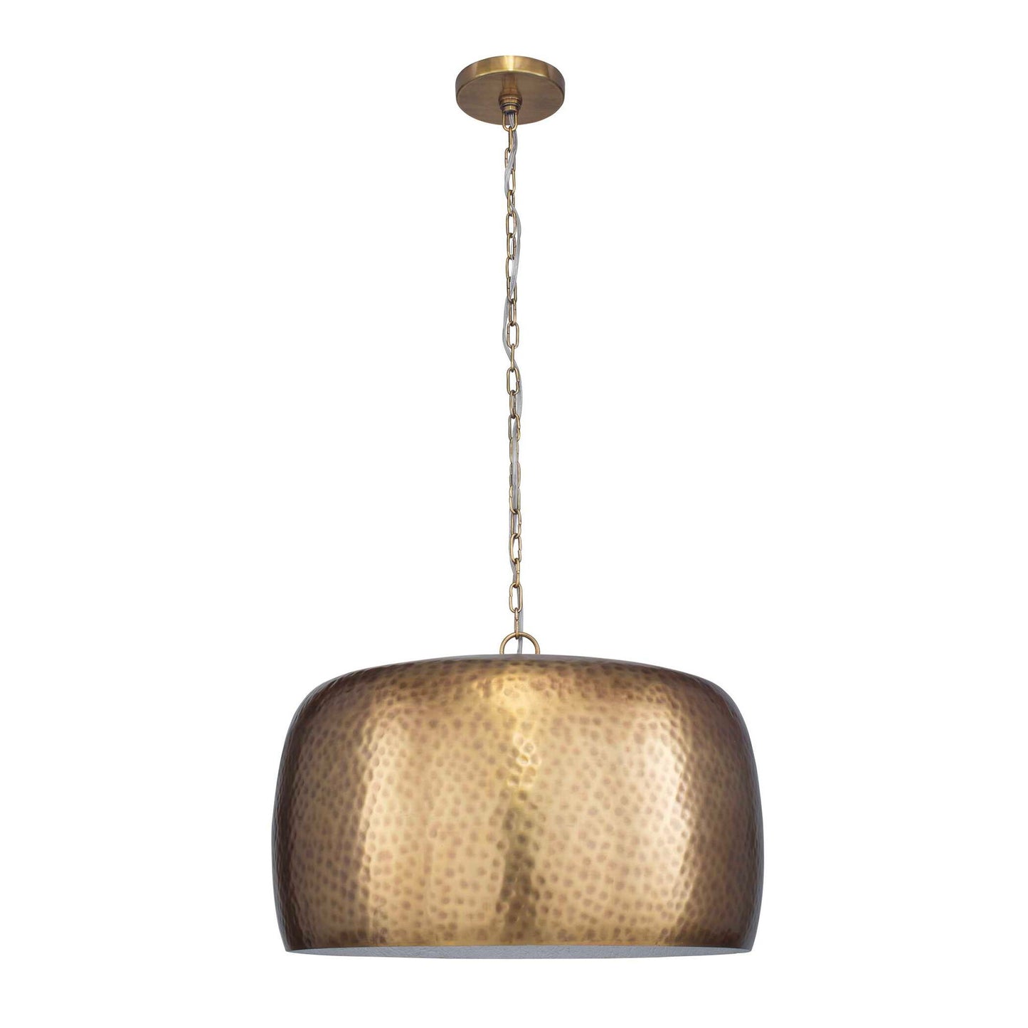 Lemont - Hammered Brass 1 Light Pendant - Brass