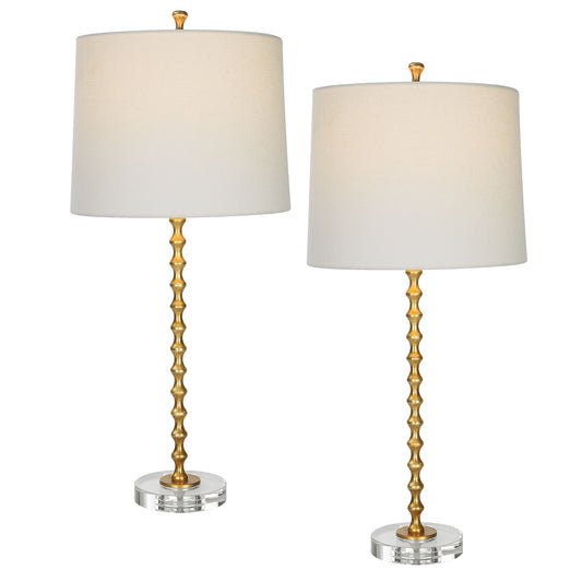 Table Lamp (Set of 2) - Gold Leaf