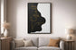 Contour Muse II Hand-Painted Canvas In Frame - Black / White