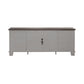 River Place - 75" Entertainment Console - Riverstone White & Tobacco