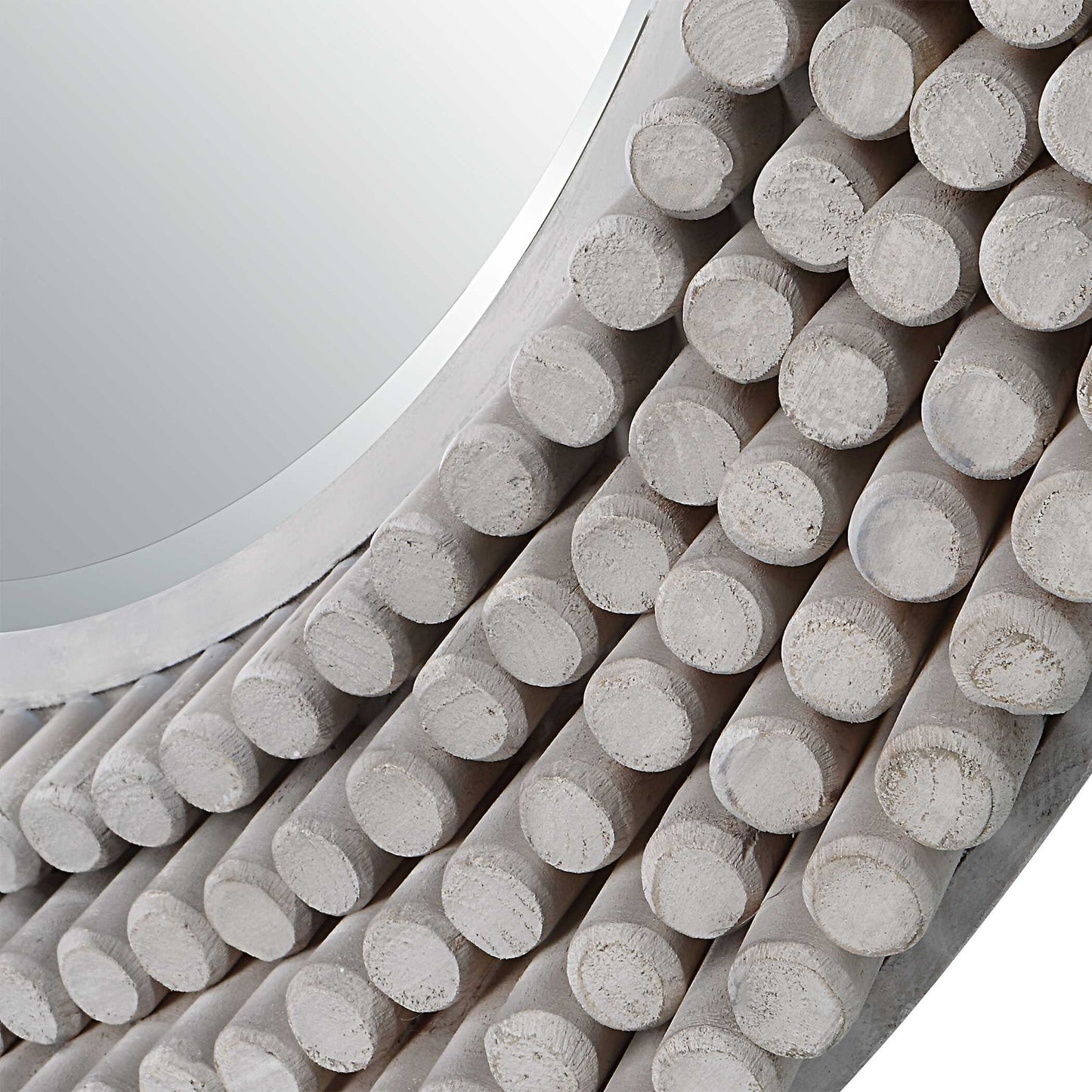 Portside - Round Gray Mirror