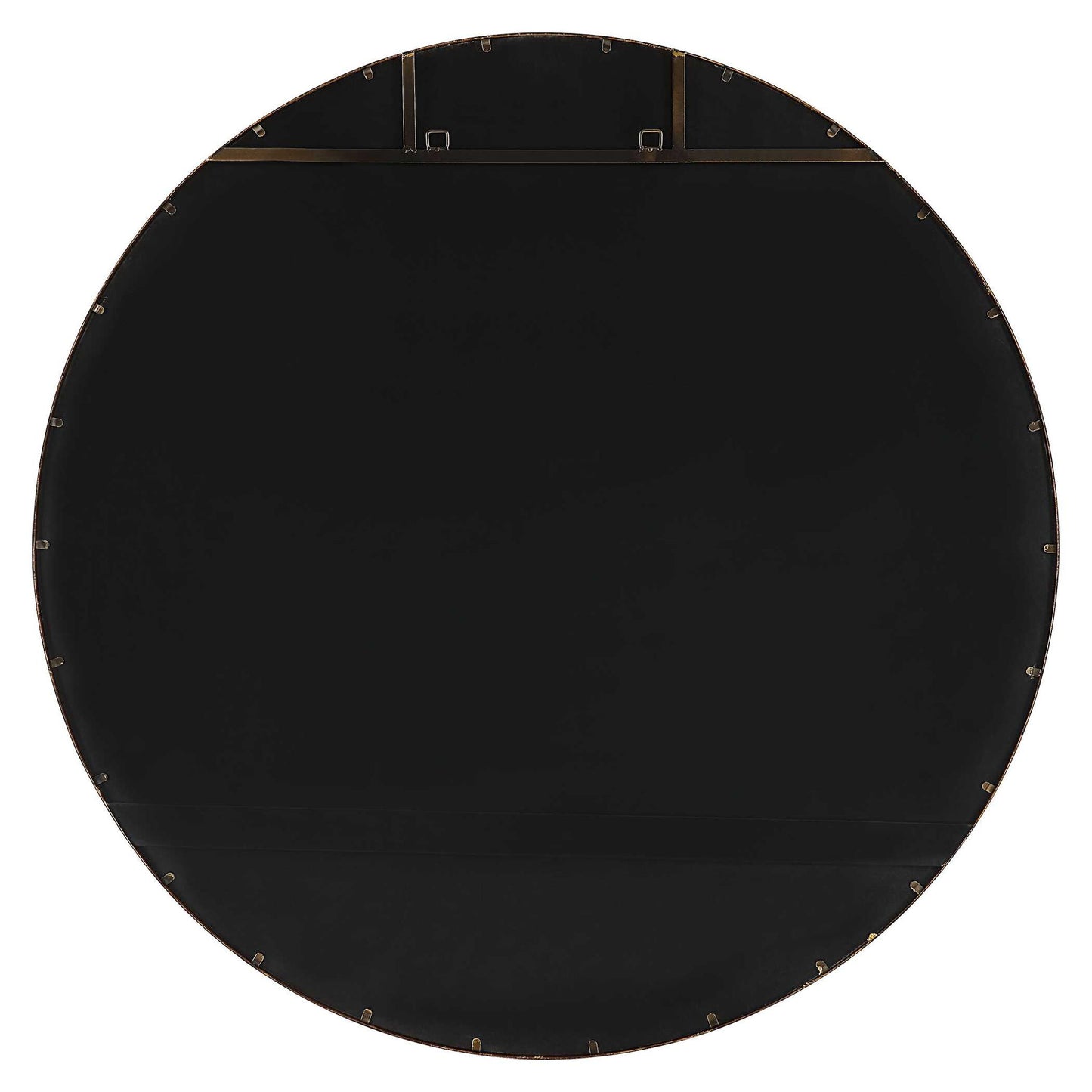 Junius - Large Round Mirror - Gold