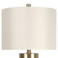 "Luminous Shell" Shell And Metal Table Lamp (Set of 2) - Natural Shell / Soft Gold / Beige