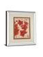 Asian Orchid I By Hollack - Mirror Framed Print Wall Art - Red