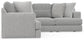 Logan - Upholstered Sectional With Comfort Coil Seating And Accent Pillows Included