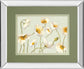 Bright Poppies By Novak - Mirror Framed Print Wall Art - Beige