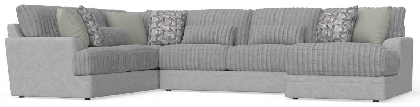 Titan - Sectional With Comfort Coil Seating And Accent Pillows Included