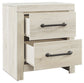 Cambeck - Two Drawer Night Stand - Whitewash