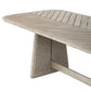 Harbor - Herringbone Indoor-Outdoor Dining Table - Brown