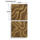 Golden Terrain - Wooden Wall Decor (Set of 2) - Brown / Gold