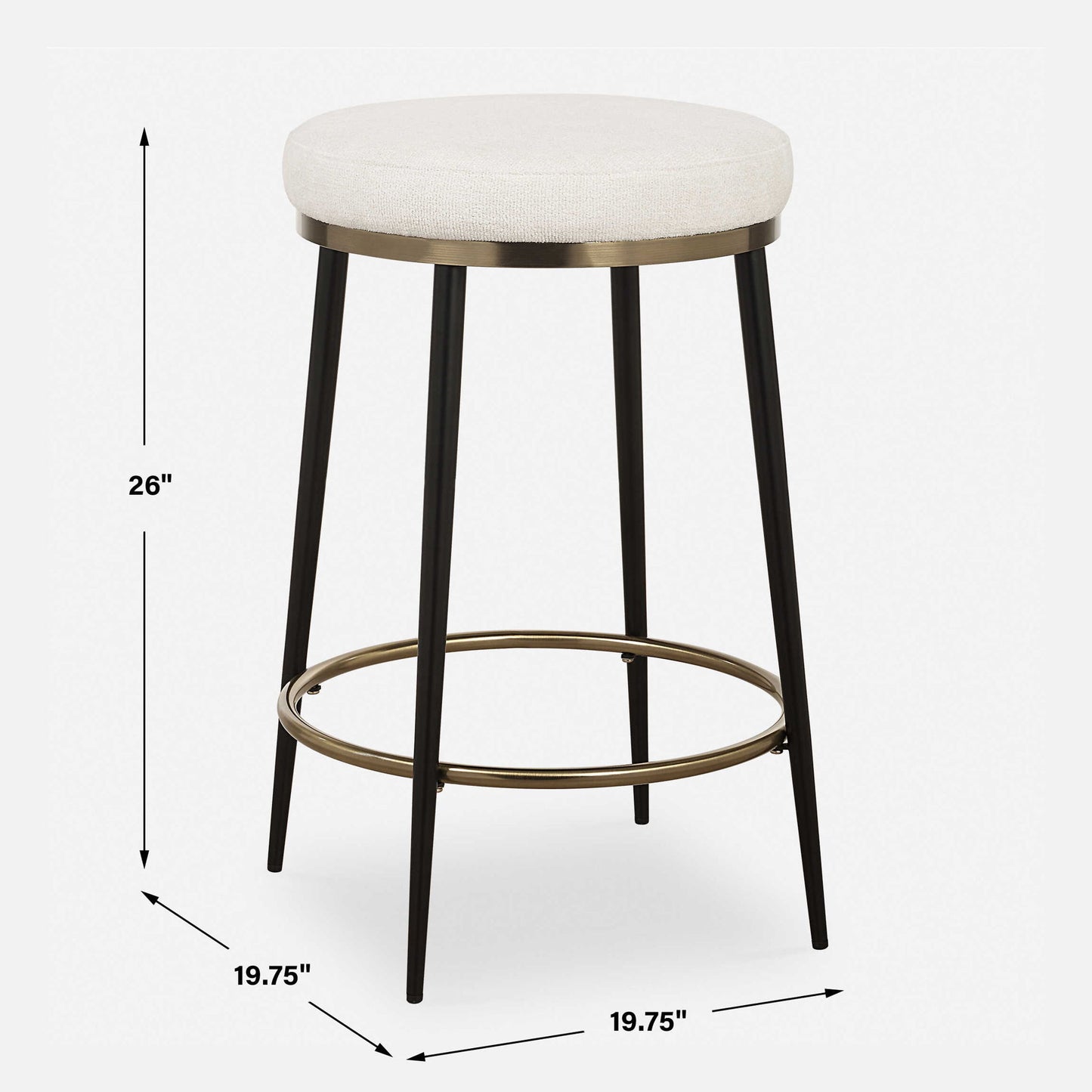 Ensemble - Counter Stool - Cream
