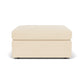 Sky - Fabric Stationary Square Cocktail Ottoman