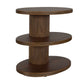 Top - Tier Oval Walnut Side Table - Woodtone