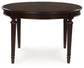 Lavinton - Oval Dining Room Extension Table - Brown
