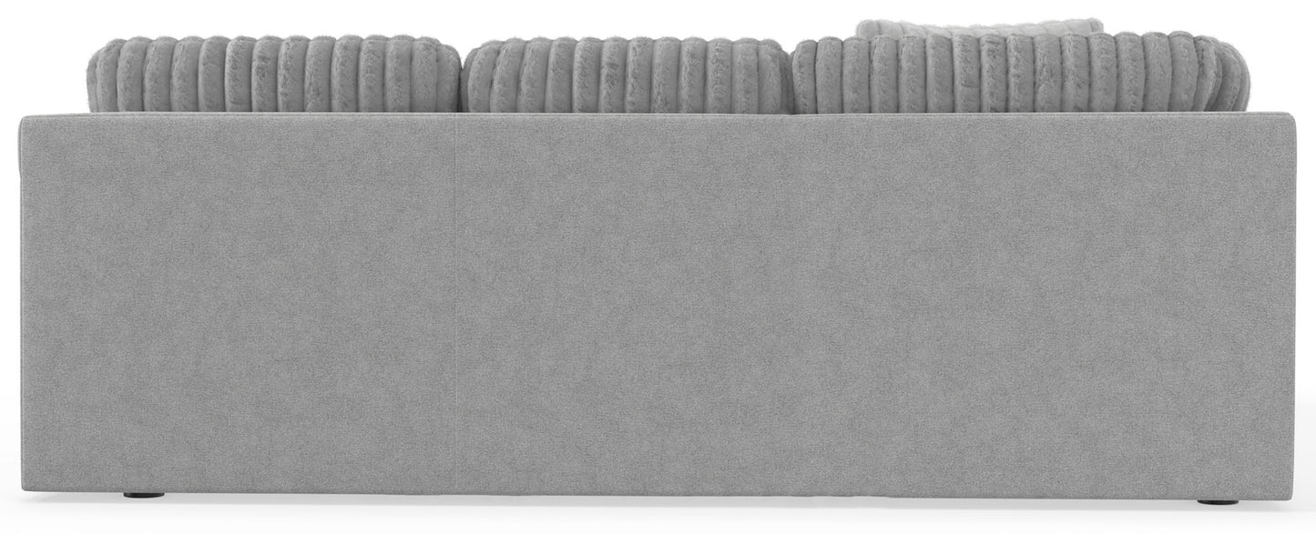 Logan - Upholstered Sectional With Comfort Coil Seating And Accent Pillows Included