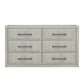 Modern Play - 6 Drawer Dresser - Natural White