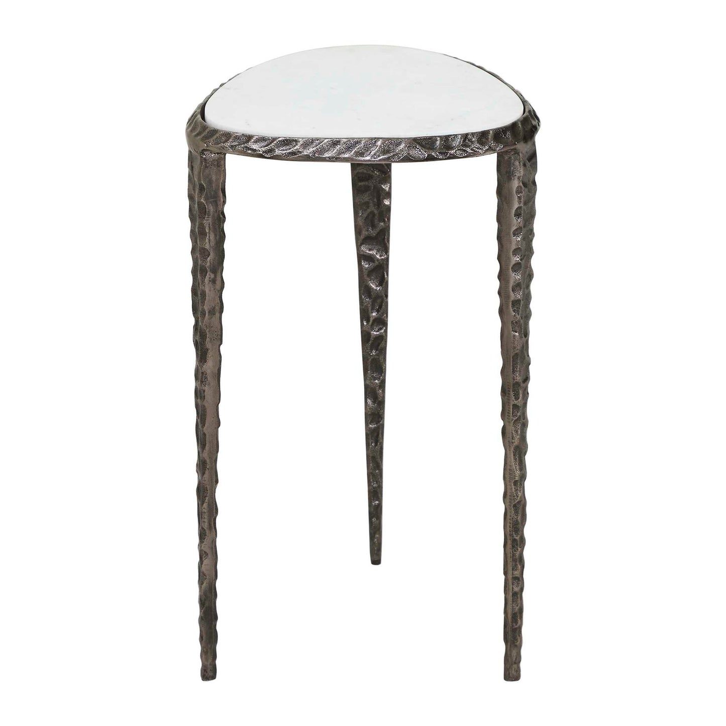 Arnold - Marble Accent Table - Bronze,White