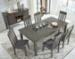 Hallanden - Rectangular Dining Room Butterfly Extension Table - Gray