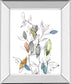 Spring Leaves I By Meyers, R. - Mirror Framed Print Wall Art - White