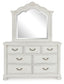 Montelaine - Dresser And Mirror - Antique White