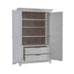 River Place - Armoire - Riverstone White & Tobacco