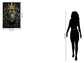 Crowned Noir I Gloss Canvas With Glitter In Frame - Black / Gold