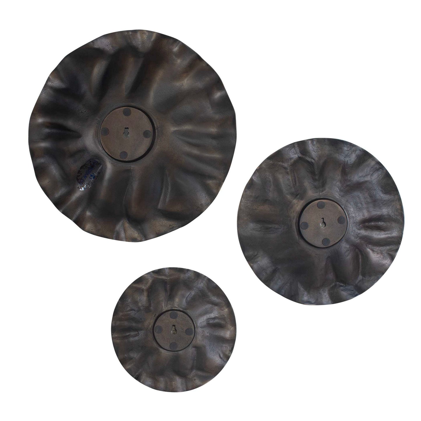 Peonia - Outdoor Wall Art (Set of 3) - Bronze
