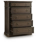 Wickenger - Five Drawer Chest - Dark Brown