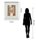 Single Rose By Vivian Flasch - Mirror Framed Print Wall Art - Light Brown