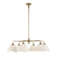Biddeford - 6 Light Beaded Pendant - White