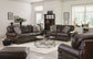 Roberto - Leather Ottoman - Cocoa