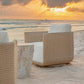 Santorini - Outdoor Swivel Lounge Chair - Brown