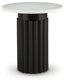 Wainstone - Accent Table - Black / White