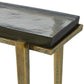 Preston - Rectangular Accent Table - Brass,Gold