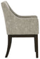 Burkhaus - Dining UPH Arm Chair (Set of 2) - Beige / Dark Brown