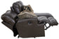 Como - 3 Piece Italian Leather Match Reclining Sectional