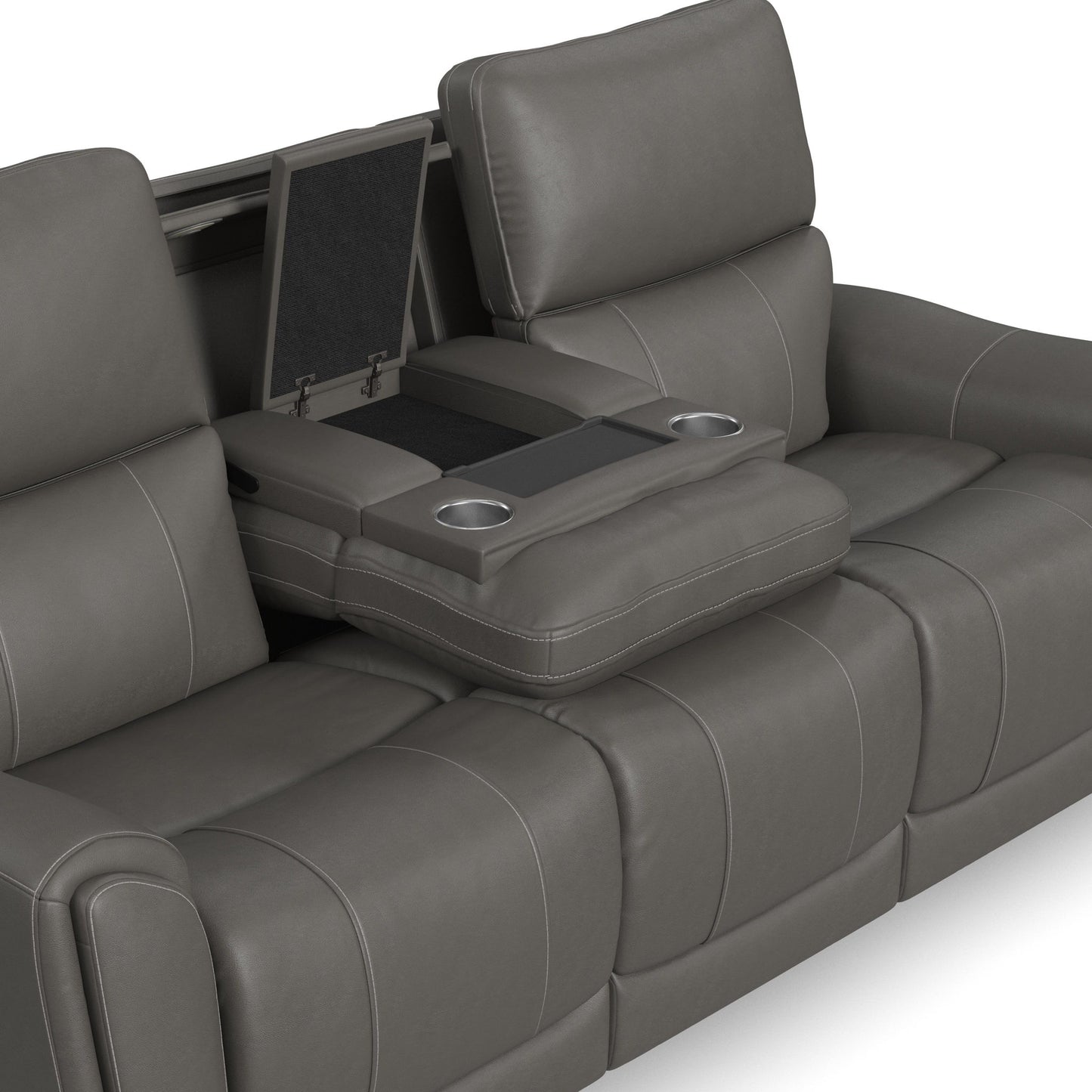 Carter - Power Reclining Sofa With Console & Power Headrests & Lumbar