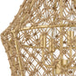 Macrame - 4 Light Rope Pendant - Light Brown