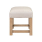 Corso - Upholstered Console Stool - Natural & Concrete