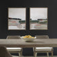 Just - Peaking Framed Abstract Prints (Set of 2) - Black / Gray / Green / Pink / Purple / White