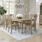 Magnolia Manor - Pedestal Table Set With Upholstered Chairs