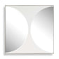 New Moon - Mirrored Wall Decor - White