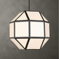 Hoi An - 4 Light Geometric Chandelier - Black