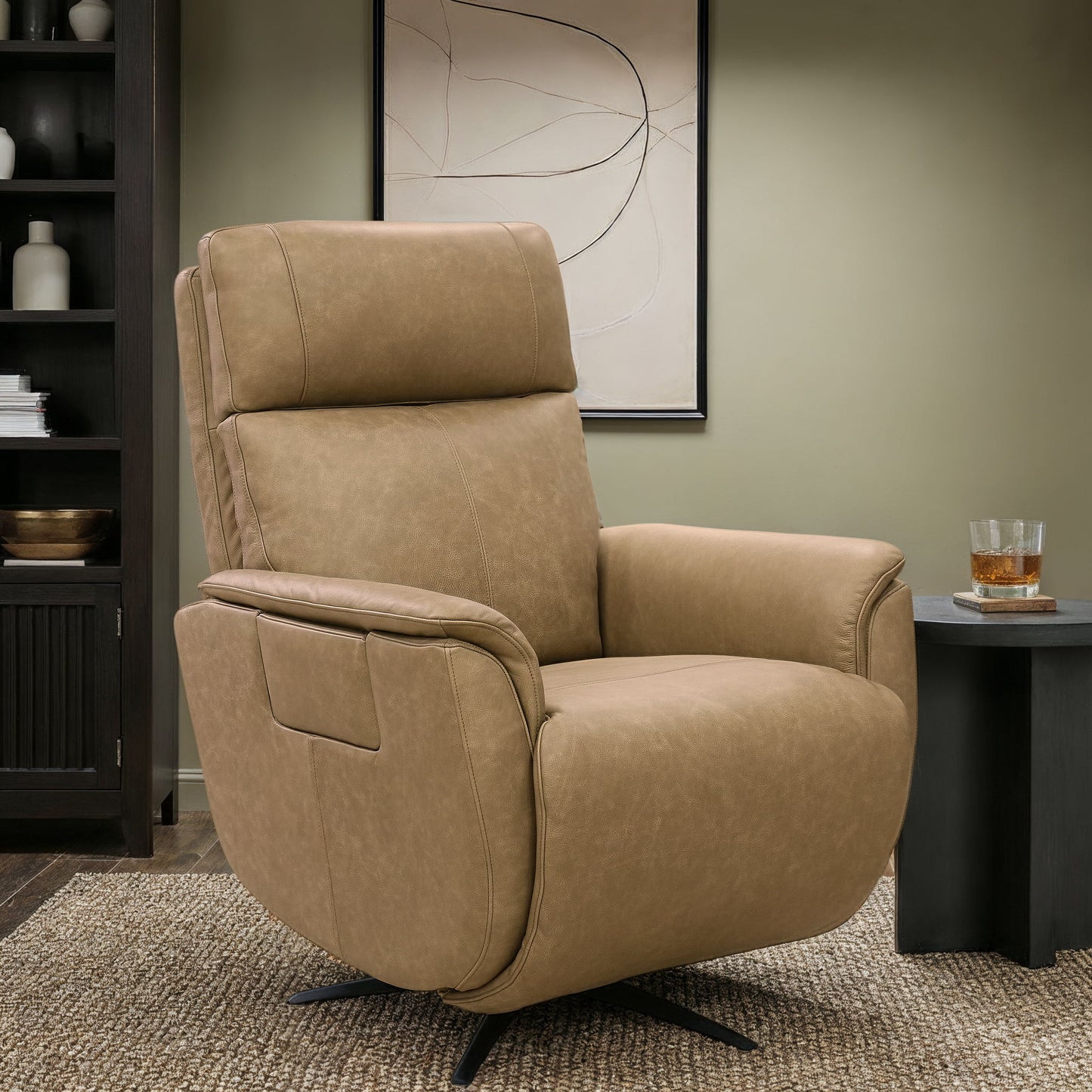 Cove - Power Swivel Recliner With Power Headrest, Lumbar, Heat, & Massage