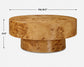 Knots - Poplar Round Coffee Table - Light Brown