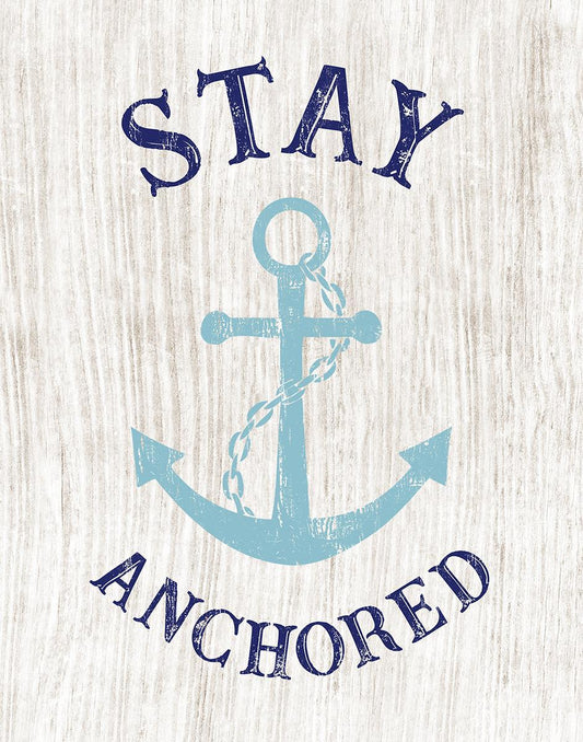 Stay Anchored By Cad Designs (Framed) (Small) - Beige