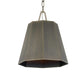 Granada - 1 Light Hexagon Pendant - Dark Gray