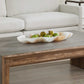 Organic Elegance - Wavy Oval Bowl - Brown / White