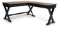 Wildenauer - 4 Pc. - Home Office Desk And Return, Swivel Desk Chair, Bookcase - Brown / Black