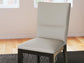 Glinari - Dining Upholstered Side Chair (Set of 2) - Taupe / Black